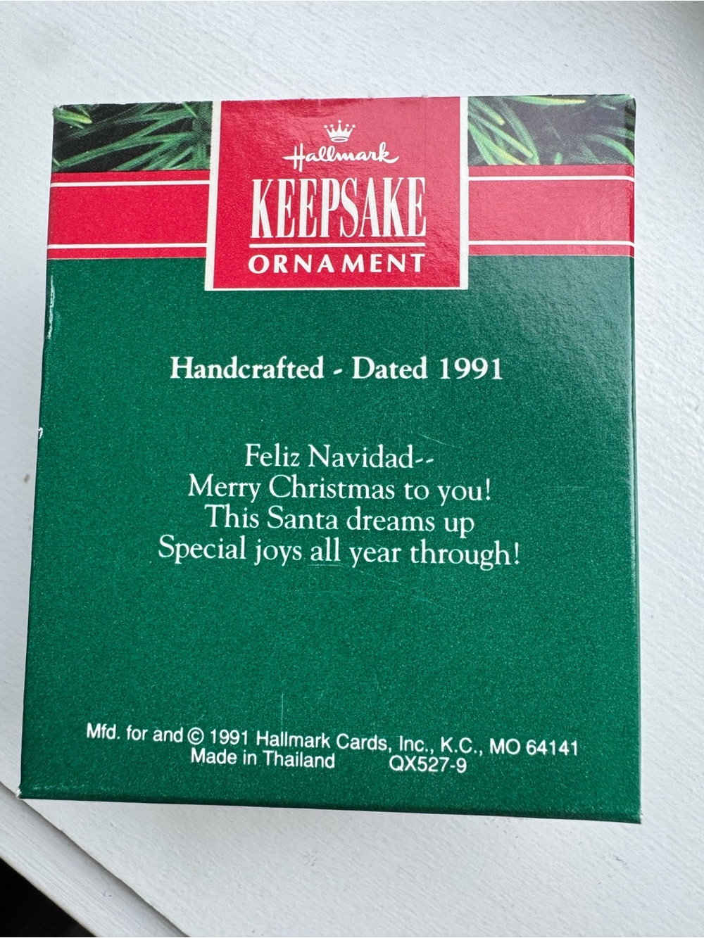 Hallmark Keepsake Ornament Feliz Navidad Red Green Gold - Picture 2 of 2
